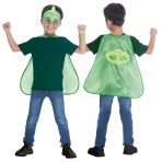 Child Costume PJ Masks Gekko Cape Set Age 4 - 8 Years