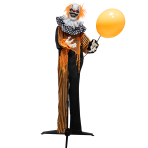 Animatronic Standing Clown with Balloon 45 cm x 40 cm x 1.65 m