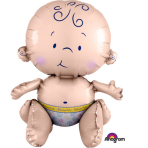 Sitter Sitting Baby Foil Balloon A75 Packaged 33 cm x 38 cm