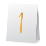8 Table Cards with Numbers Wedding Paper