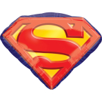 SuperShape Superman Emblem Foil Balloon P38 Packaged 66 cm x 50 cm