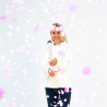 Confetti Cannon Pink Round Paper 60 cm