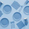 8 Plates Clear Sky Round Paper 23cm