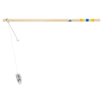 Lantern Kit with Lantern 15cm and Lantern Stick with LED Light Coloured Stars Wood 30 cm