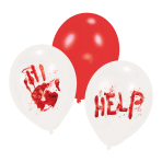 6 Latex Balloons Bloody Good Night 25.4 cm / 10"
