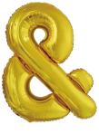 Large Letter & Gold Foil Balloon N34 Packaged 86 cm x 71 cm