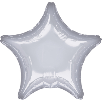 Standard Metallic Silver Star Foil Balloon C16 Packaged 48 c Standard Metallic Silver Star Foil Balloon C16 Packaged 48 c