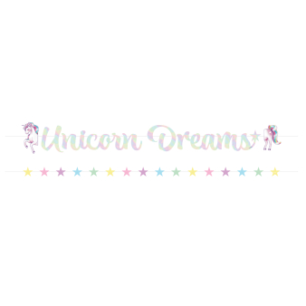 Letter Banner Unicorn Dreams Paper Letter Banner Unicorn Dreams Paper