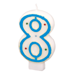 Numeral Candle 8 Height 7.3 cm