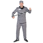 Adult Costume Jailbird Con Size M/L