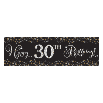 Foil Banner Sparkling Gold Celebrations Personalizable Foil 165.1 x 50.8 cm