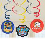 6 Swirl Decorations Paw Patrol 2018 Foil / Paper 61 cm