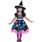 Child Costume Spider Witch Age 4 - 6 Years