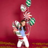 Large Shape Candy Cane Foil Balloon P35 Packaged 46 cm x 78 cm
