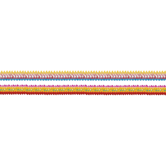 4 Garlands Coloured Rims Paper 8 x 200 cm