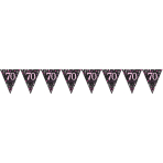 Pennant Banner 70 Sparkling Celebration Pink Foil 396.2 x 21.5 cm