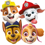8 Masks Paw Patrol 2022 Paper