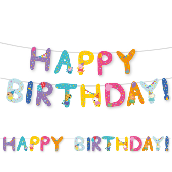 Letter Banner HB Peppa Pig Paper 3,2 m Letter Banner HB Peppa Pig Paper 3,2 m