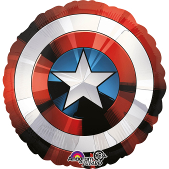 Jumbo Avengers Shield Foil Balloon P38 Packaged 71 cm x 71 c