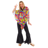 Adult Costume Tie Dye Poncho One Size