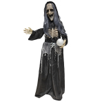 Animatronic Standing Witch with Magic Ball 62 cm x 30 cm x 1.76 m
