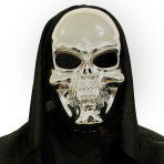 3D Mask Black & Bone Plastic One Size