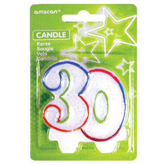 Numeral Candle 30 Height 8 cm Numeral Candle 30 Height 8 cm