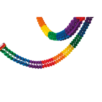 Garland Rainbow Paper flame retardant 16 x 1000 cm