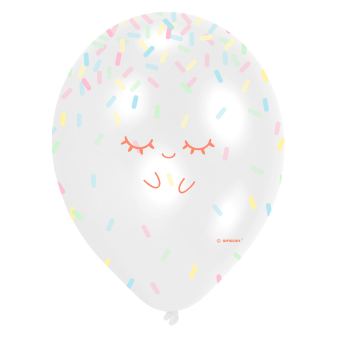 6 Latex Balloons Crazy Cake 11"/27,5 cm 6 Latex Balloons Crazy Cake 11"/27,5 cm
