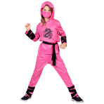 Child Costume Ninja Legend Pink Age 6 - 8 Years
