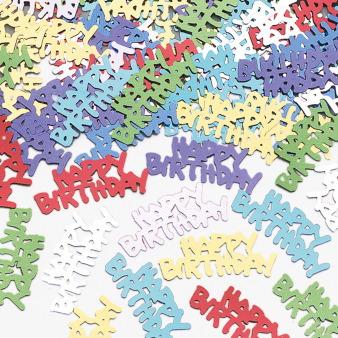 Confetti Happy Birthday Metallic Foil 14 g Confetti Happy Birthday Metallic Foil 14 g