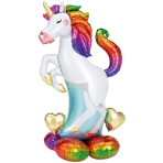 AirLoonz Unicorn Foil Balloon P71 Packaged 83 cm x 139 cm