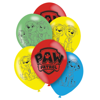 6 Latex Balloons Paw Patrol 2022 27.5 cm / 11" 6 Latex Balloons Paw Patrol 2022 27.5 cm / 11"