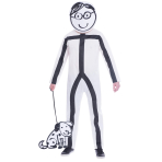 Adult Costume Stickman Size XX