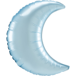 SuperShape Satin Pastel Blue Crescent Foil Balloon S40 Bulk 66 cm