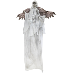 Animatronic Hanging Evil Angel Skeleton with Wings 54 cm x 50 cm x 1.8 m