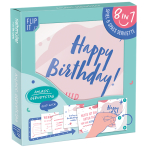12 Flip napkins "Geburtstag" 33x33cm, double-sided printed