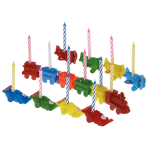 Set of Candles Carrier & Spiral Candles Assorted 24.5 x 8.5 cm