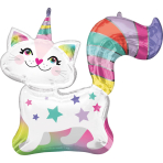 Supershape Caticorn Foil Balloon P35 packaged