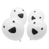 4 Latex Balloons Clear LED Ghost 27.5 cm / 11"