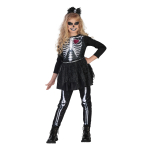 Child Costume Fashion Skelly Age 6 - 8 Years