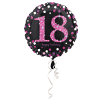 Standard Holographic Celebration 18 Foil Balloon S55 Packaged 45 cm