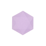 6 plates hexagonal Vert Decor, 15,8 x 13,7cm, purple