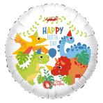 Singing Balloon Happy Birthday DINO Foil Balloon H80 packaged 71 x 71 cm