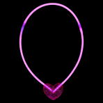 Glow Stick Necklace including heart
