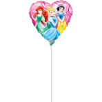 9" Mini Princess Garden Foil Balloon A20 Bulk 9"/23 cm