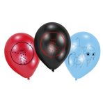 6 Latex Balloons Miraculous 22.8 cm / 9"