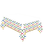 Tablecover Harry Potter Houses Paper 120 x 180 cm