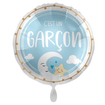 Standard C'est un garcon Foil Balloon round C40 packaged 43cm