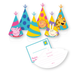 6 Invites and Envelopes Peppa Pig Paper